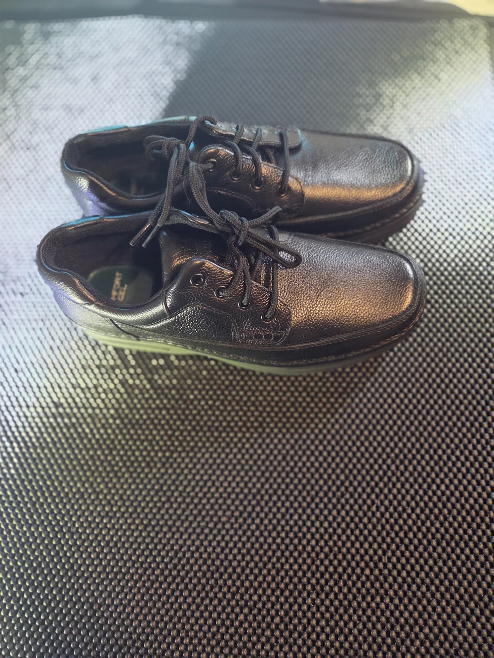 Men's Black Leather  Shoes – Classic Lace-Up  Nun Bush  Comfort Shoes Gel Sol